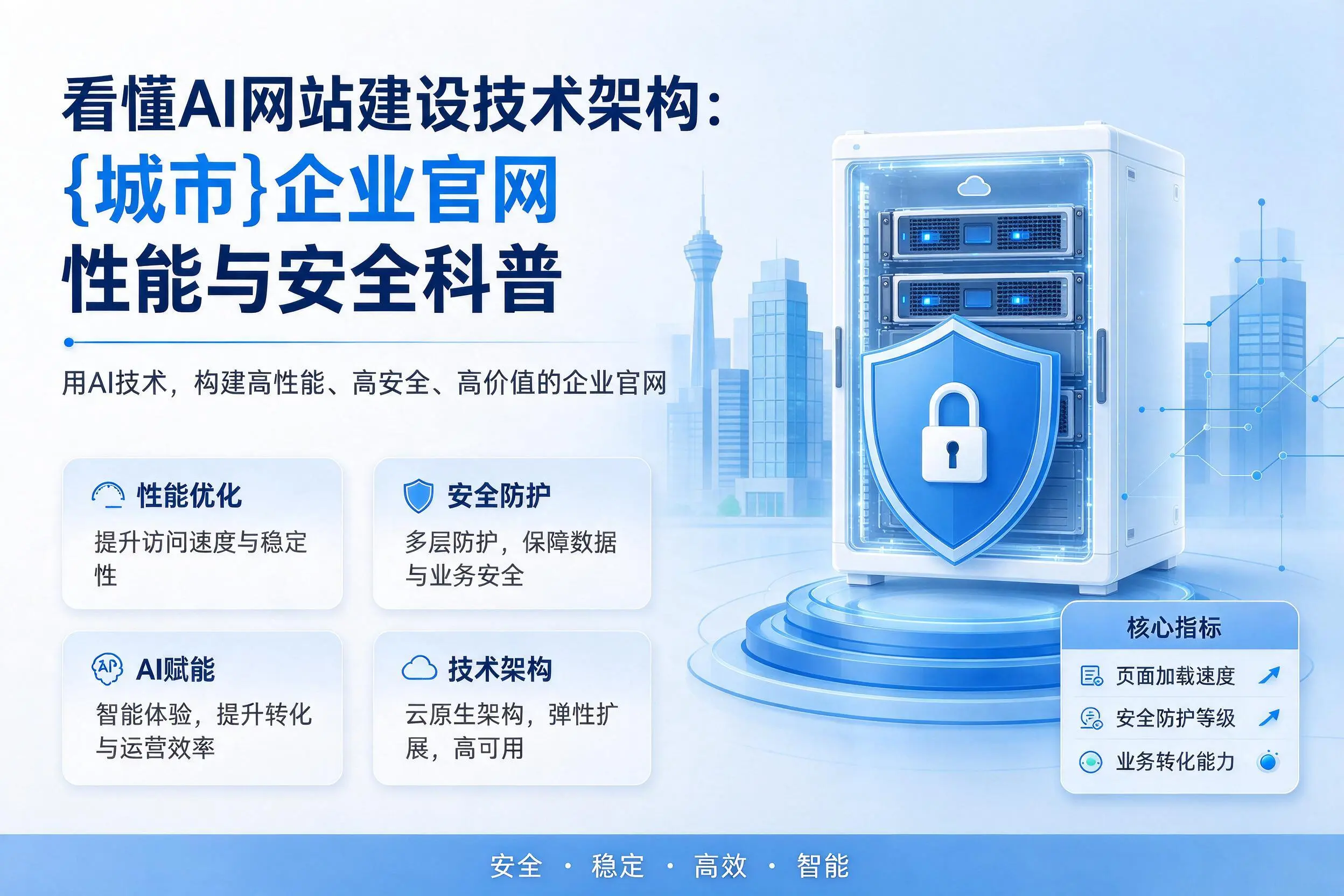 看懂AI网站建设技术架构：济宁企业官网性能与安全科普